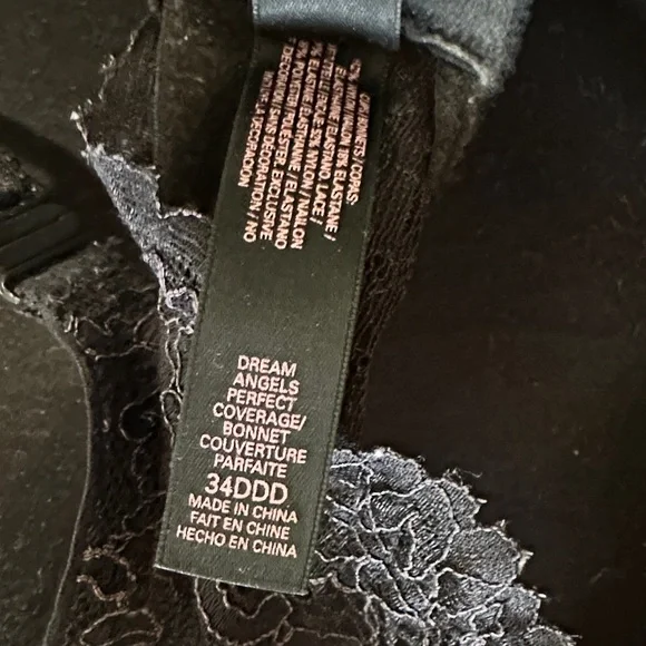 Victoria’s Secret Black Lace Bra size 34DDD - Picture 4 of 4